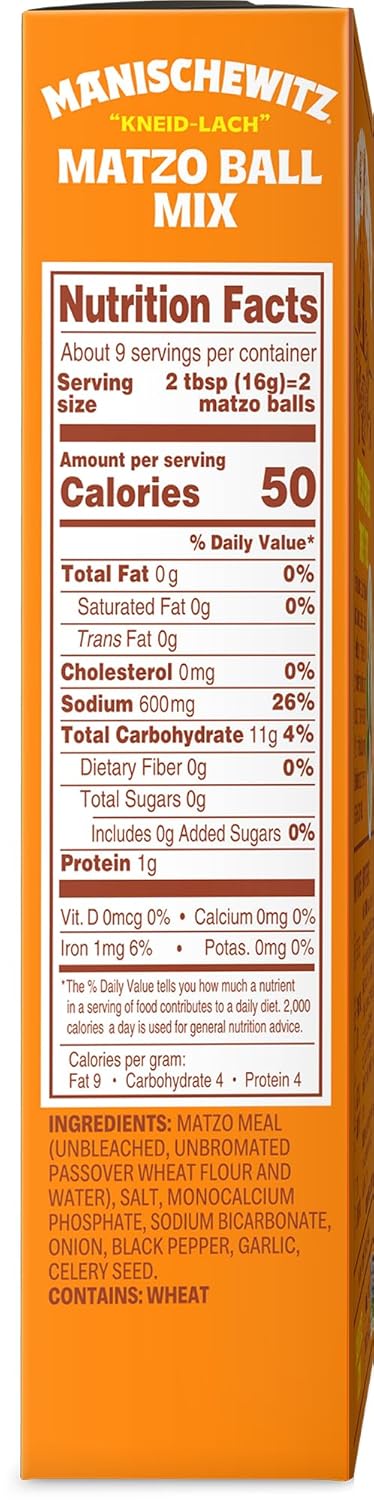 Manischewitz Matzo Ball Mix, 5 Oz. (3 Pack) Easy Prep | Kosher for Passover | Nothing Artificial | No MSG | Classic Fluffy Texure - Image 2