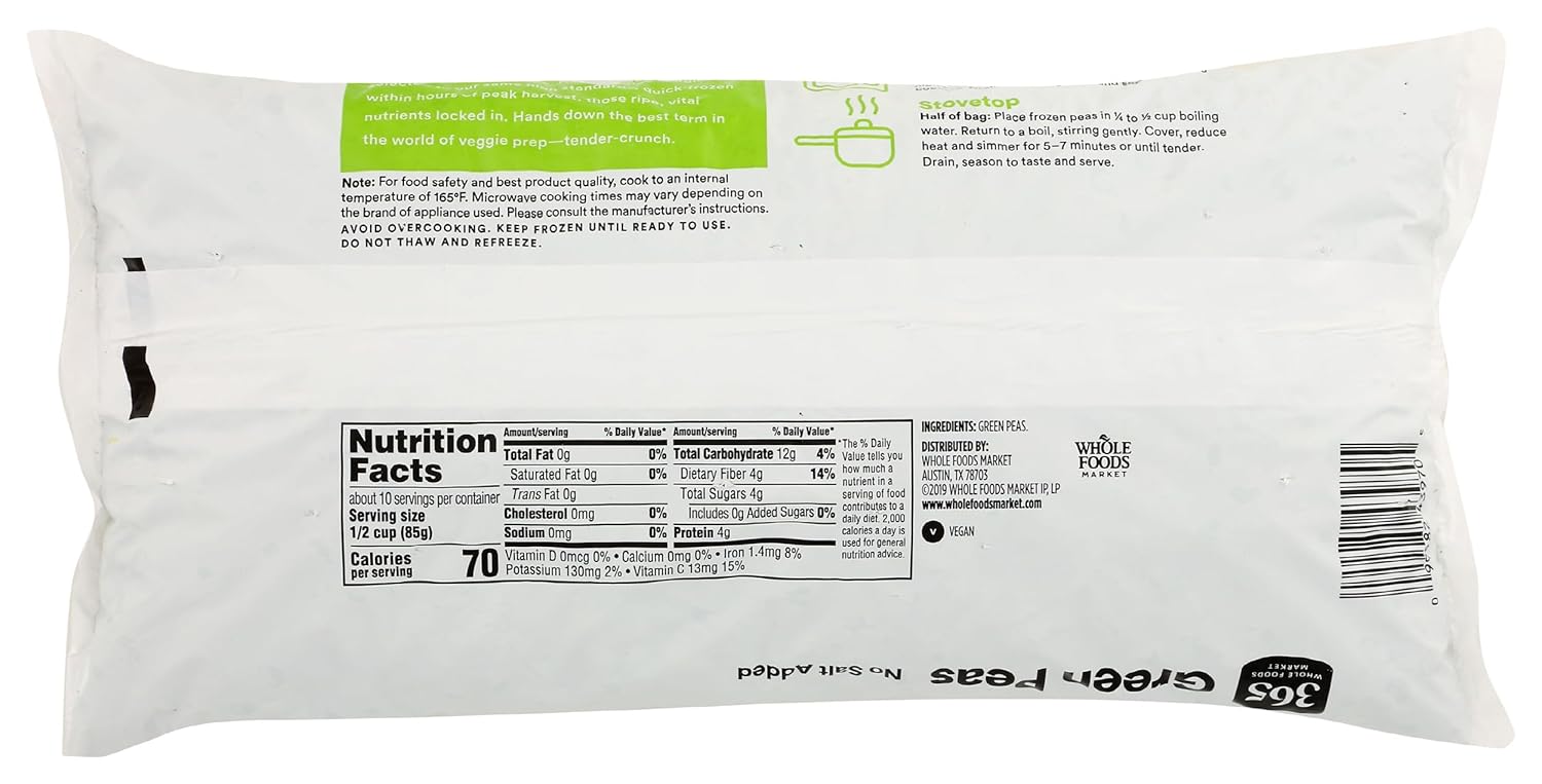 365 by Whole Foods Market, Green Peas, 32 oz
