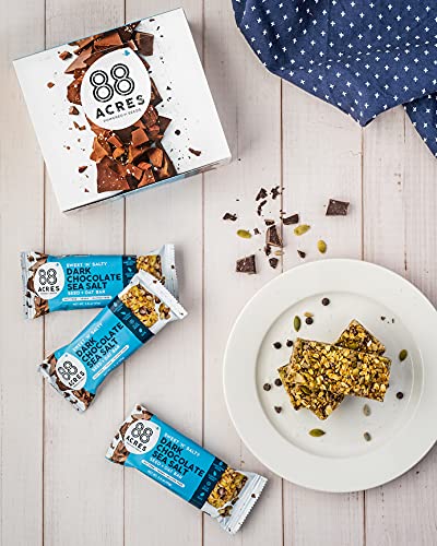 88 Acres Granola Bars, Dark Chocolate Sea Salt, 12 Count, School Safe, Allergen Free Seed & Oat Snack Bar, Gluten & Nut Free, Vegan, Non-GMO & Kosher, Individually Wrapped - Image 6