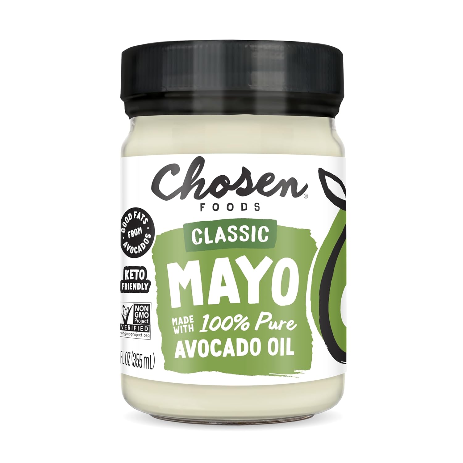 Chosen Foods 100% Avocado Oil-Based Classic Mayonnaise, Gluten & Dairy Free, Low-Carb, Keto Diet Friendly, Mayo for Sandwiches, Dressings and Sauces, Made with Cage Free Eggs (12 fl oz) (Pack of 2) - Image 5