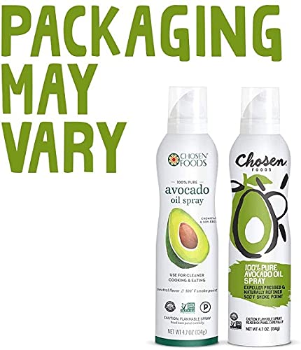 Chosen Foods 100% Pure Avocado Oil Spray, Keto Diet Friendly, Kosher Cooking Spray for Baking, High-Heat Cooking and Frying (6 oz) (Pack of 4) - Image 5