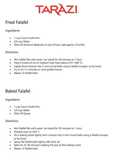 Tarazi Falafel Mix | Great as Veggie Burger Mix, Non-GMO, Kosher, All Natural, Made In California | Original Falafel Mix, 1 Pound Box - Image 8