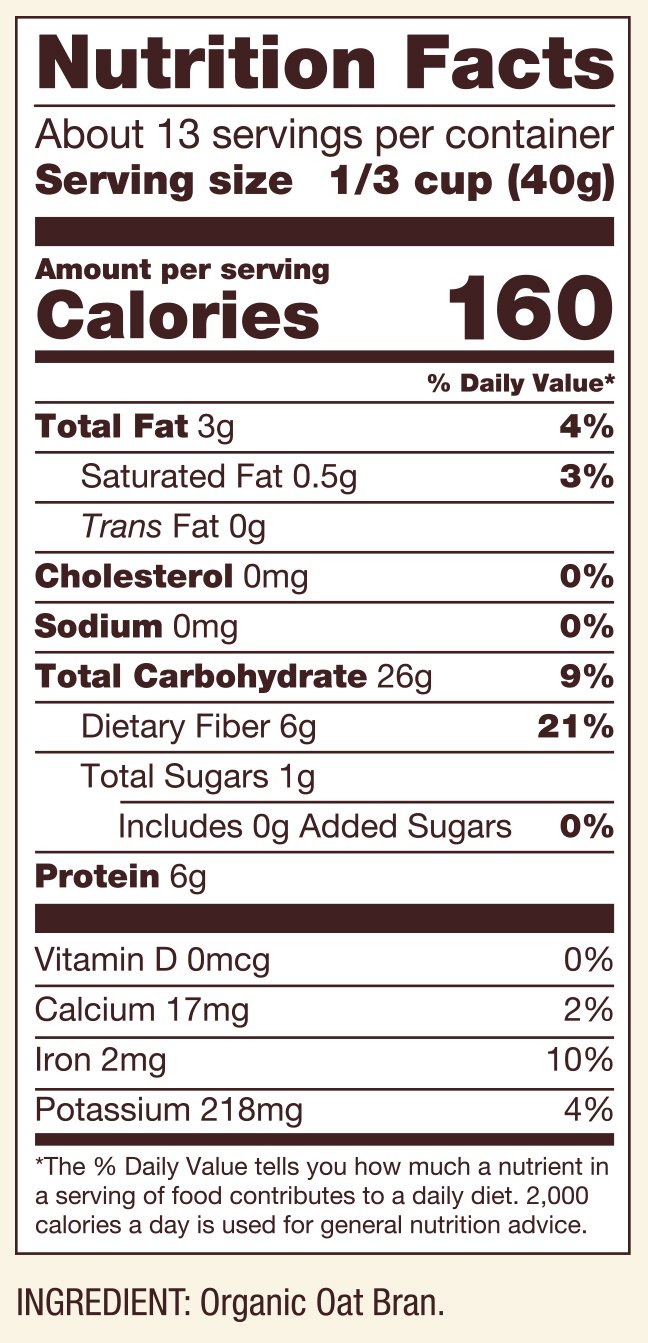 Bob’s Red Mill Organic Oat Bran, 18oz (Pack of 8) – Non GMO, Vegan, Kosher