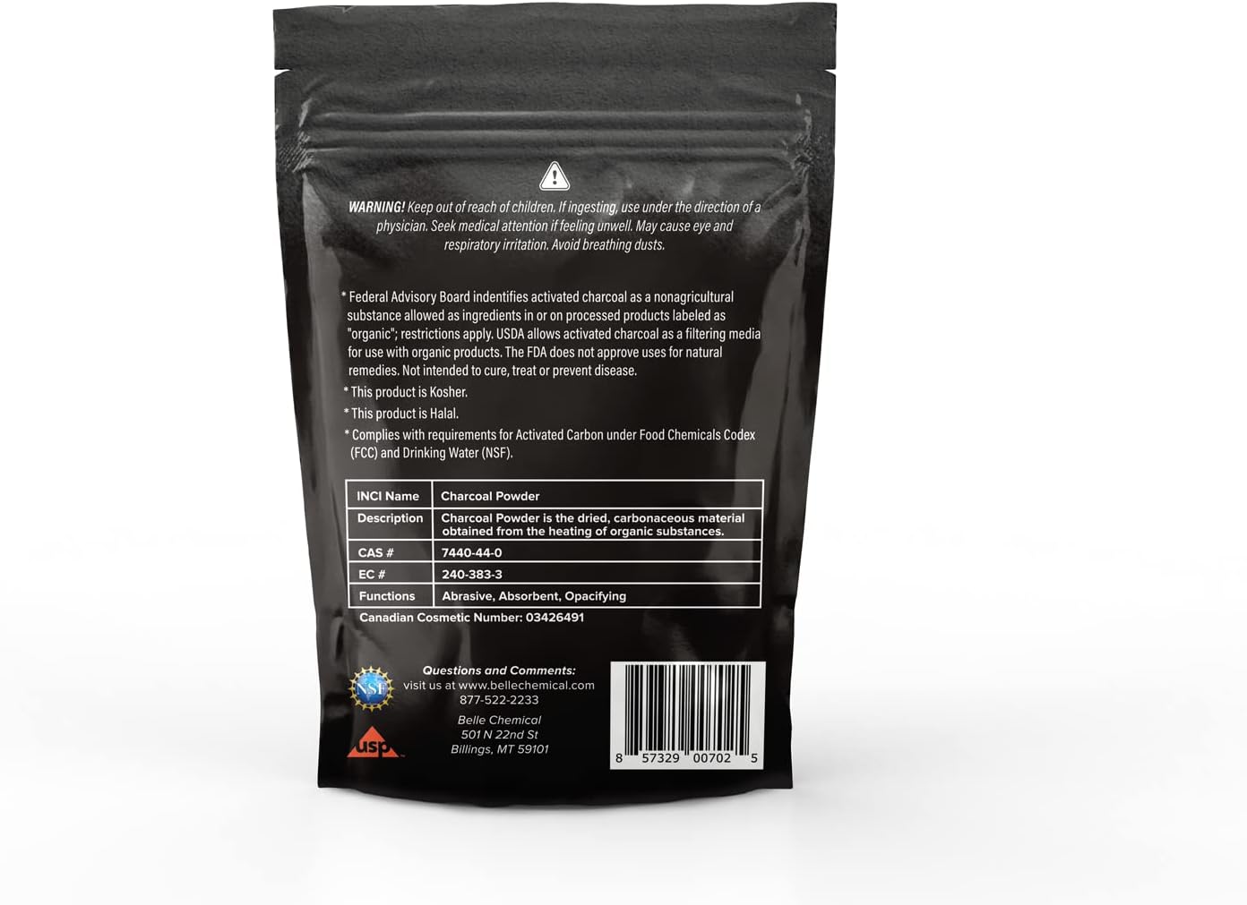 Organic Coconut Activated Charcoal Powder – Food Grade, Kosher – Teeth Whitening, Facial Scrub, Soap Making (1 Ounce to 5 pounds (1 Ounce)