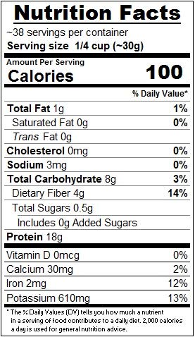 Know-How Foods Brand 100% Pure Faba Bean Protein Powder (2.5 lb. Bulk)