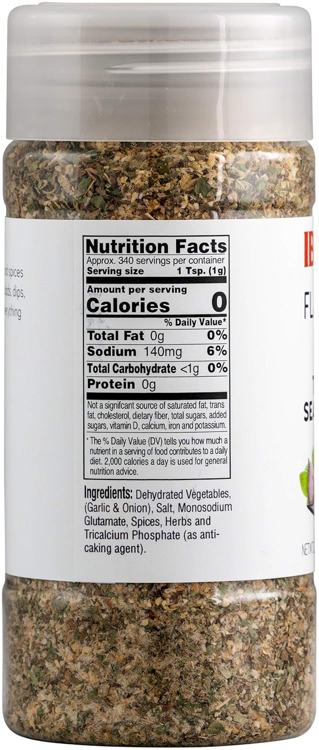 Iberia Total Seasoning, 12 Ounce, Gluten Free Combination of Seasonings & Spices, Kosher (Pack of 2)