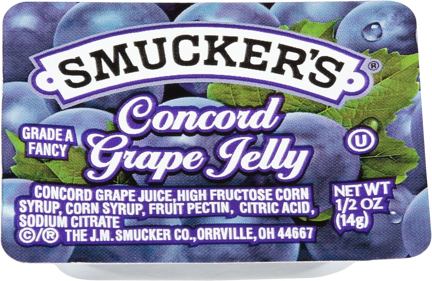 Smucker's Concord Grape Jelly, 0.5 Ounce (Pack of 200)