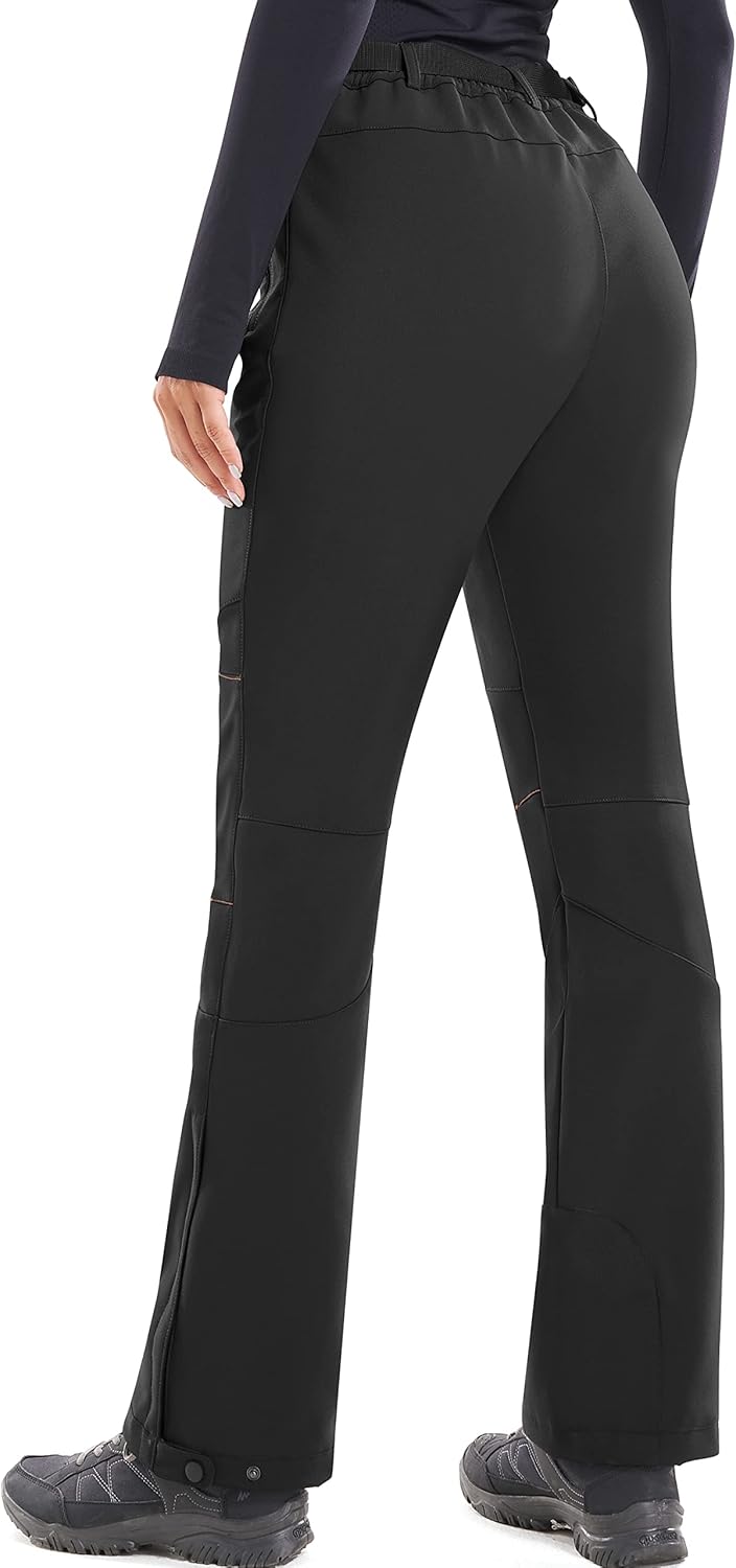 Heathyoga Snow Ski Pants Women Waterproof Softshell Insulated Fleece Lined Snowboard Pants Hiking Pants for Winter Outdoor