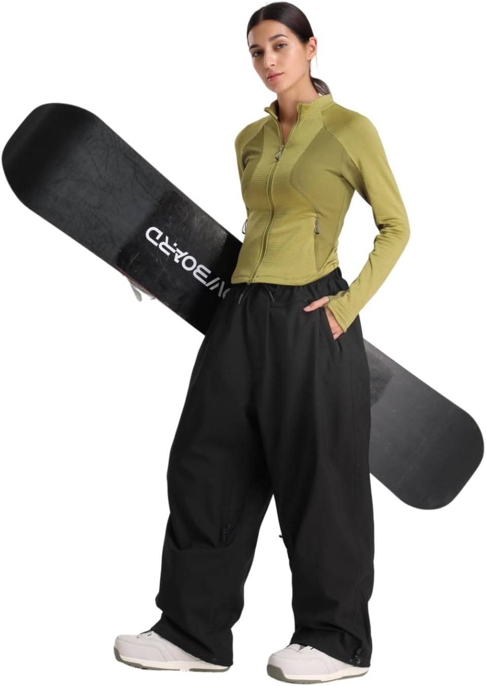 GSOU SNOW Mens Snow Pants Women Baggy Snowboard Pants Loose Fit Insulated Windproof Waterproof for Ski Hiking Winter Outdoor - Image 3