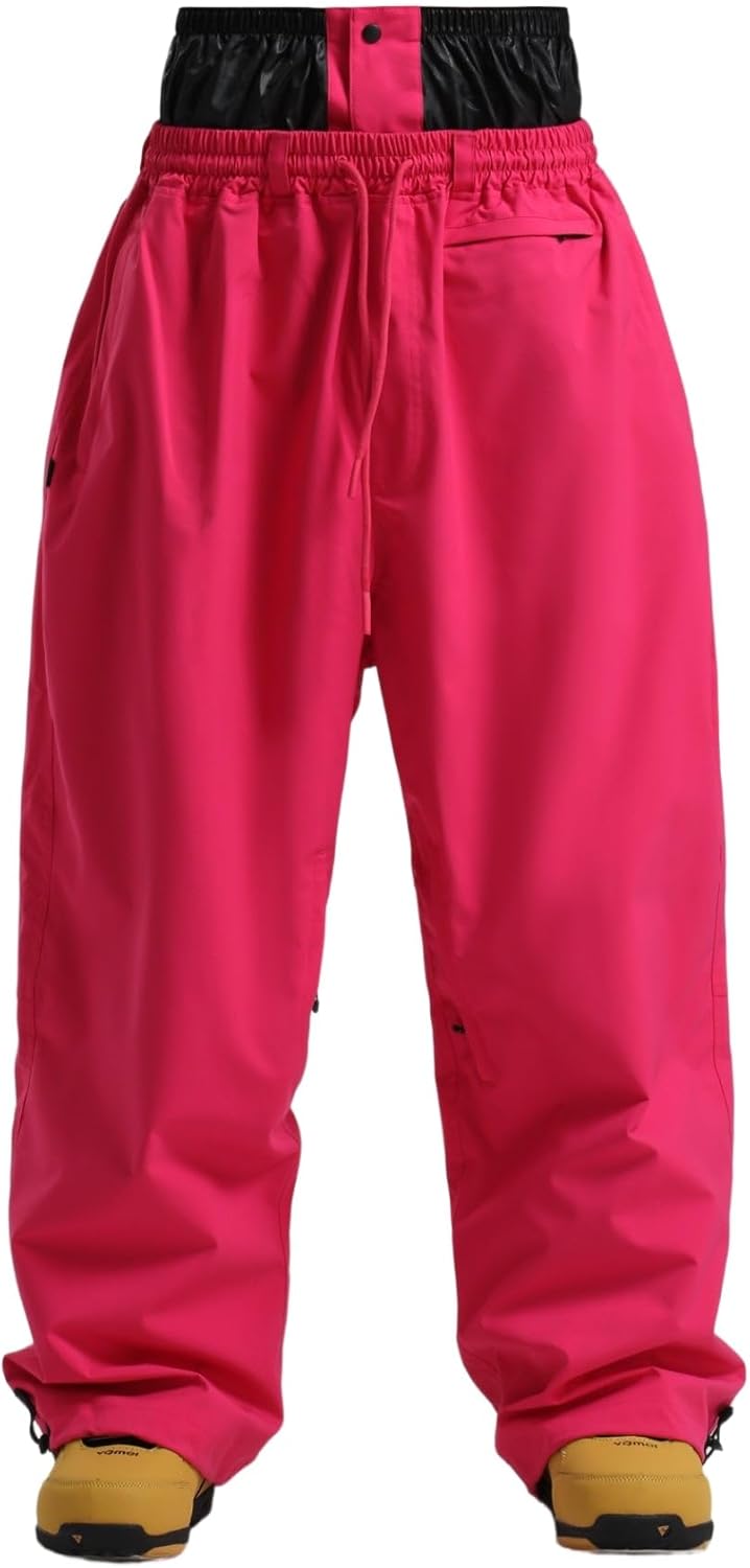 GSOU SNOW Mens Snow Pants Women Baggy Snowboard Pants Loose Fit Insulated Windproof Waterproof for Ski Hiking Winter Outdoor - Image 6