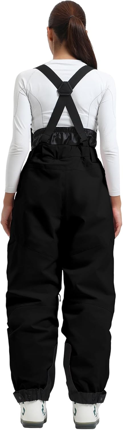 GSOU SNOW Womens Baggy Snowboard Pants Ski Bibs Snow Loose Overalls Waterproof Windproof Insulated Warm