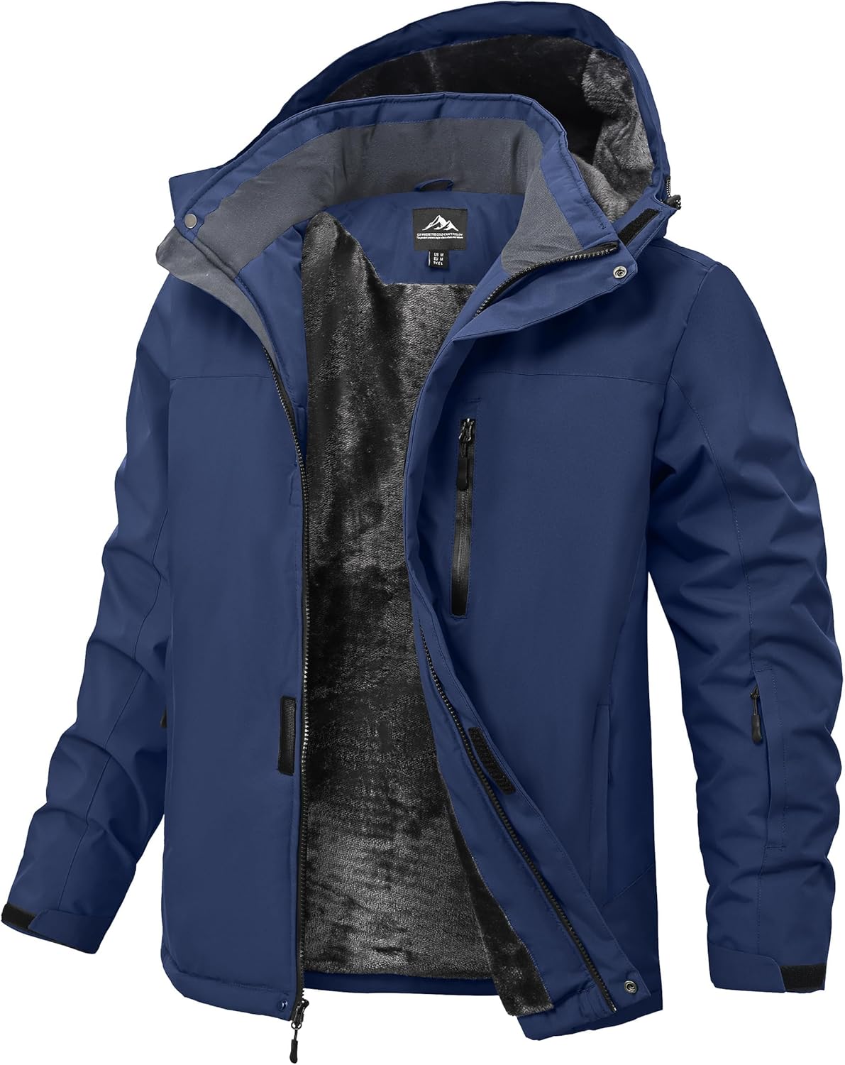 Buyboxs Mens Winter Snow Jacket Waterproof Ski Jackets Snowboard Rain Warm Coat Insulated Hood Fleece Lined - Image 9