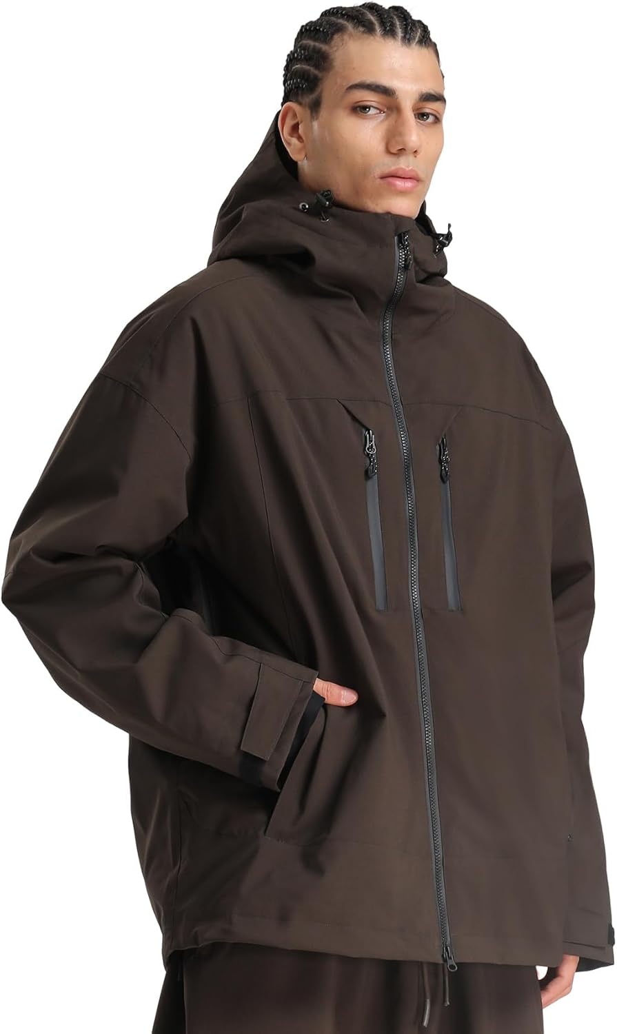 GSOU SNOW Men's Ski Jacket Snowboard Snow Coat Waterproof Windproof Insulated Winter Hooded Snow Sports Outerwear - Image 7