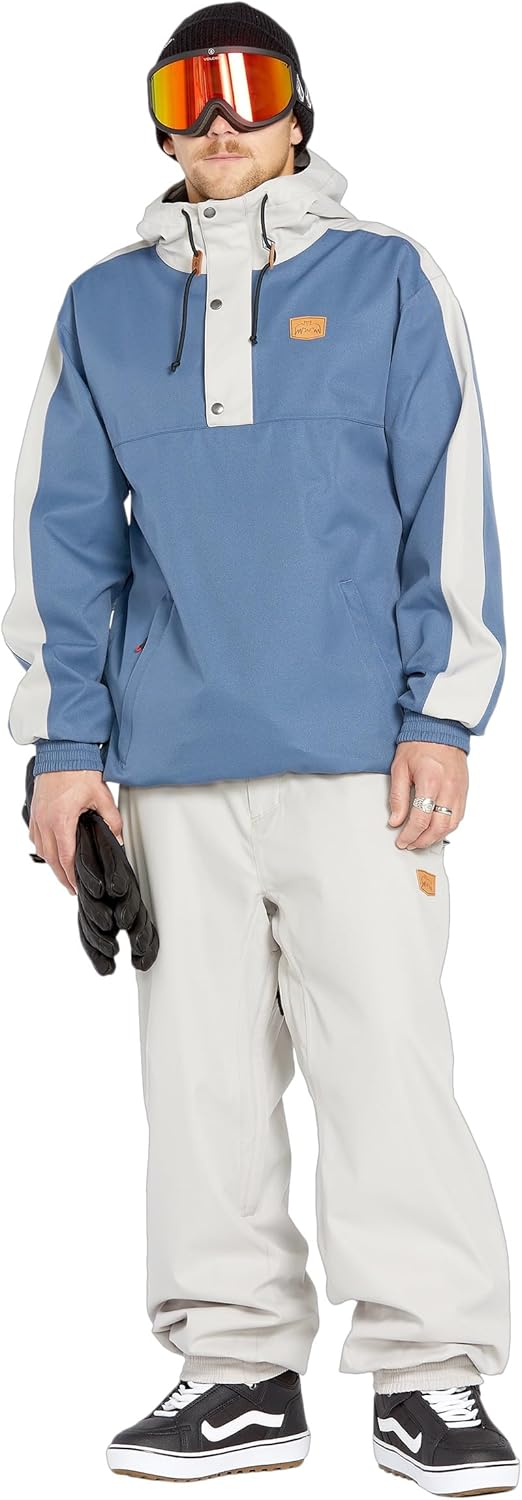 Volcom Men's Arthur Longo 20k Pullover Anarok Hooded Snowboard Jacket