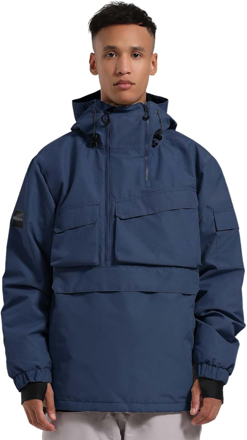 GSOU SNOW Men Snowboard Jacket Ski Coat Snow Pullover Hooded Winter Outdoor Sports Waterproof Windproof - Image 7