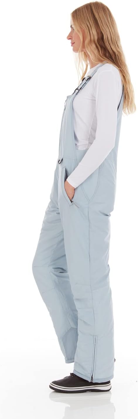 Arctic Quest Womens Ski Snow Bibs Pants Insulated Water Resistant Overalls Snowboarding Winter Waterproof Pants Women