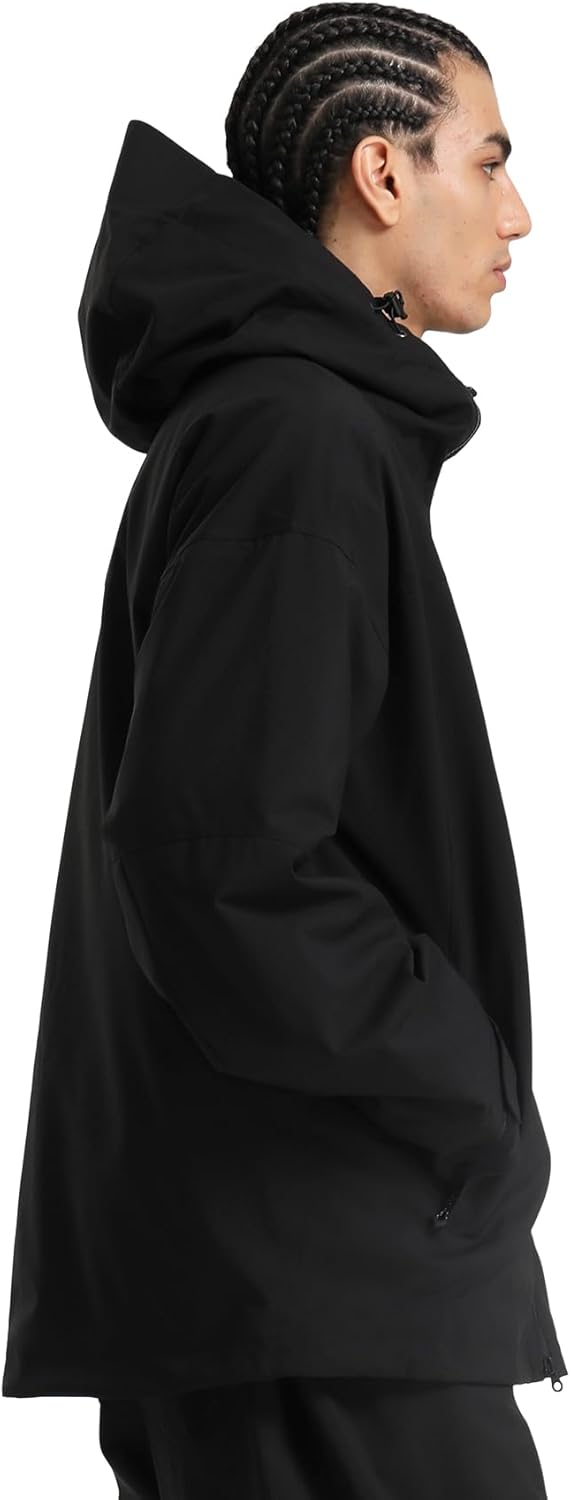 GSOU SNOW Snowboard Jacket Men Baggy Ski Jacket Waterproof Snow Coat Insulated Hooded Clothes for Winter Outdoor