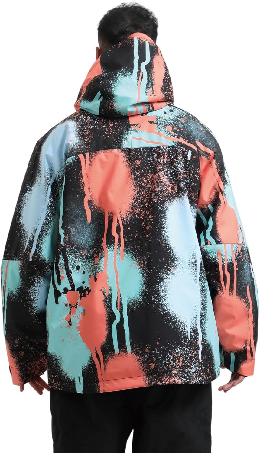 IMPHUT Snowboard Jacket Men Women Ski Jackets Waterproof Snowboarding Snow Coat Hooded Mountain Coats Inuslated