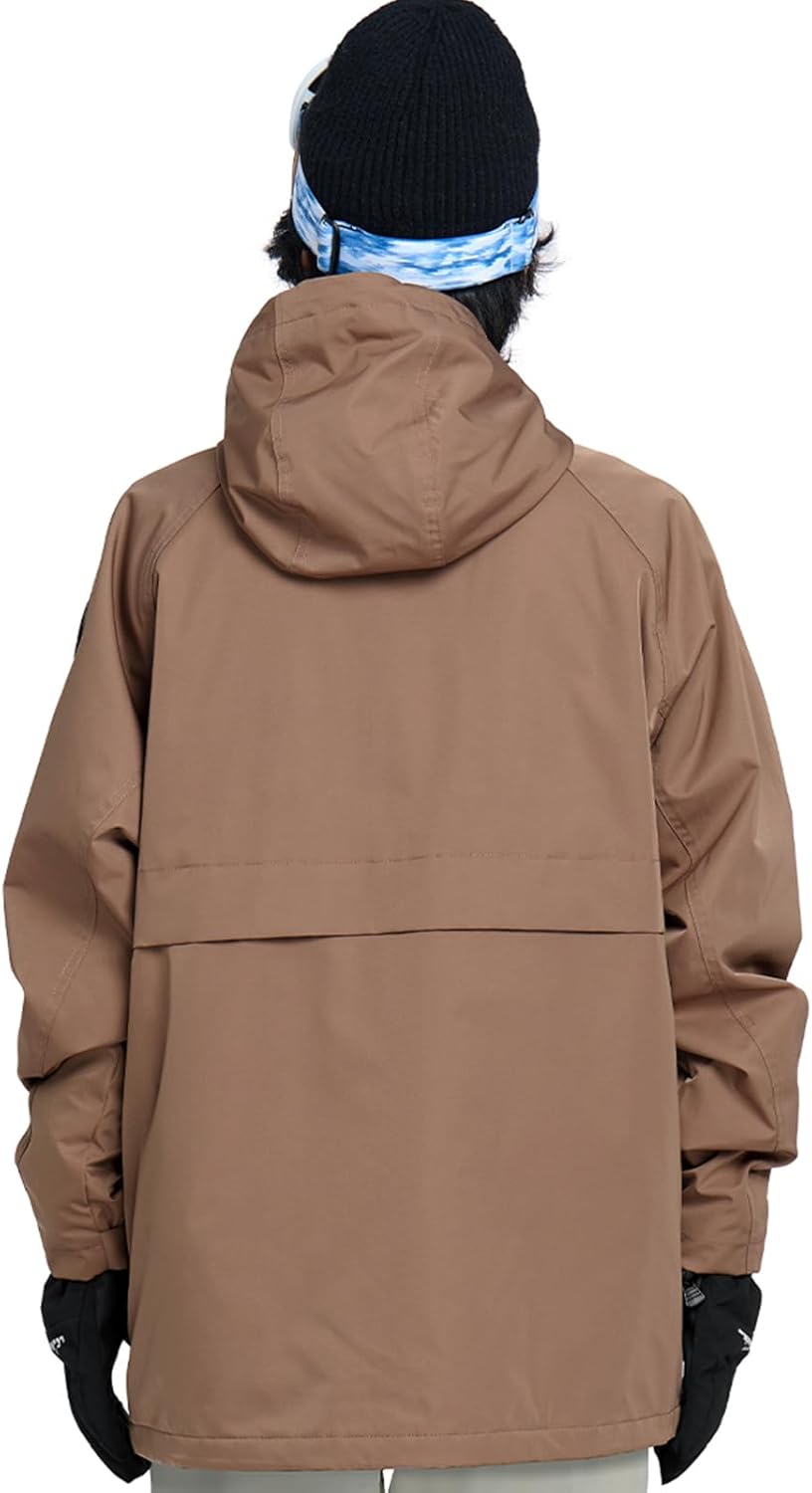 Actleis Men's Waterproof Snowboarding Jacket Winter Warm Windproof Ski Snow Coat With Hood