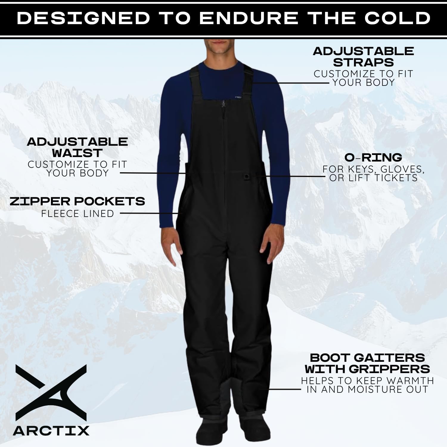 Arctix Men's Essential Insulated Bib Overalls - Image 3