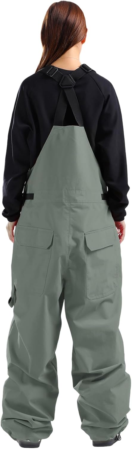GSOU SNOW Men Snow Pants Snowboard Bibs Baggy Women Ski Pant Snow Bibs Overalls Waterproof Windproof Insulated