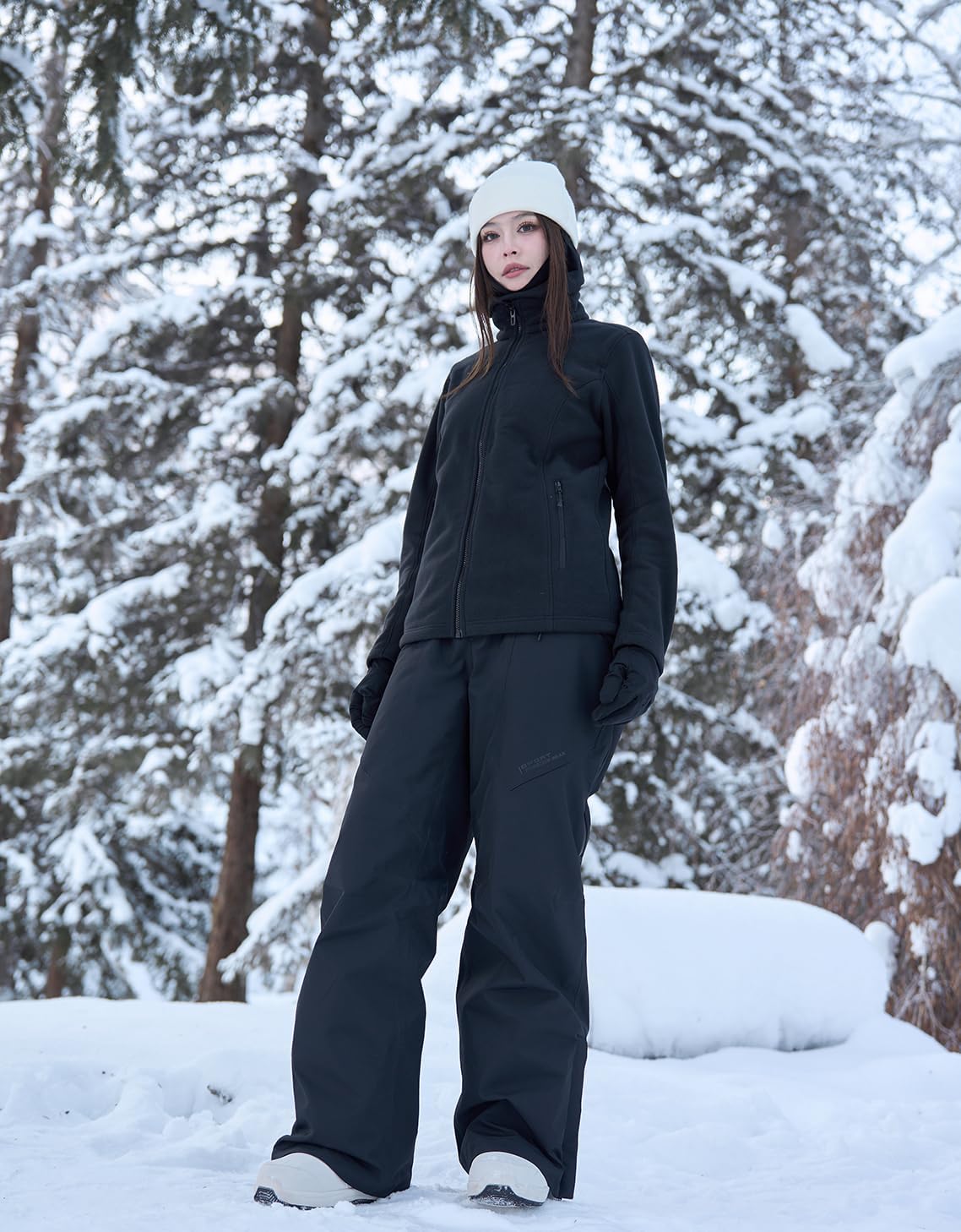 HIGH EXPERIENCE Ski Pants Snow Snowboard Pants Waterproof Insulated Baggy Windproof Hiking Winter Warm for Men Women