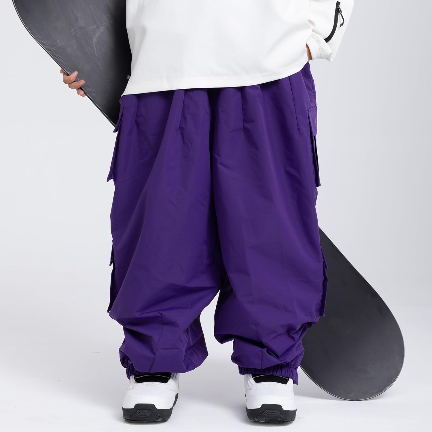 SNOWVERB Womens Mens Baggy Waterproof Snowboarding Pants Unisex Snow Cargo Warm Insulation Ski Pants