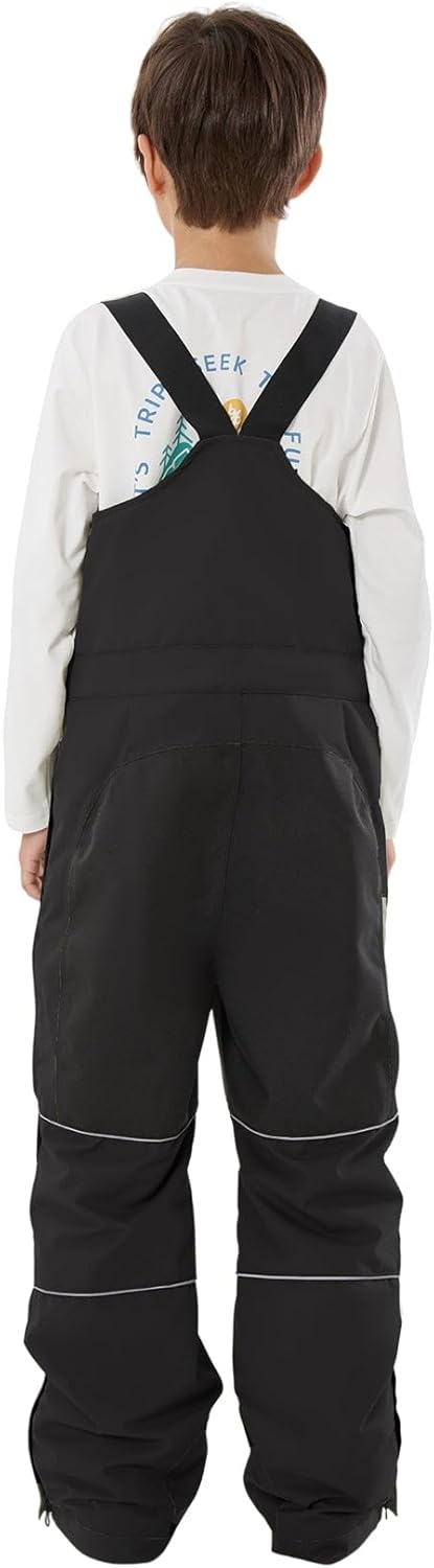 GSOU SNOW Kids Snow Bibs Boys Girls Ski Bib Snowboard Pants Insulated Waterproof Winter Overalls(3-16Years)