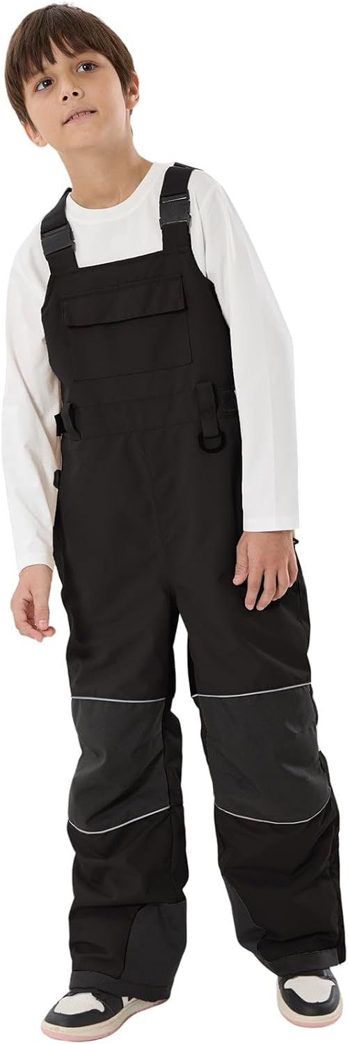 GSOU SNOW Kids Snow Bibs Boys Girls Ski Bib Snowboard Pants Insulated Waterproof Winter Overalls(3-16Years) - Image 3