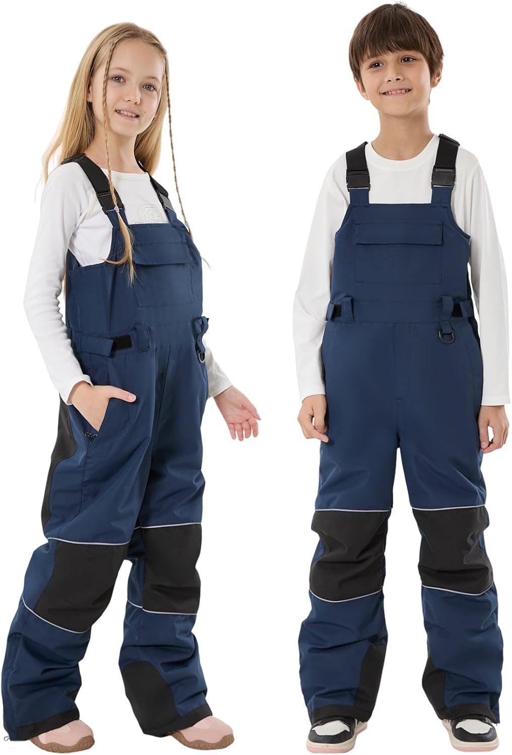 GSOU SNOW Kids Snow Bibs Boys Girls Ski Bib Snowboard Pants Insulated Waterproof Winter Overalls(3-16Years) - Image 7