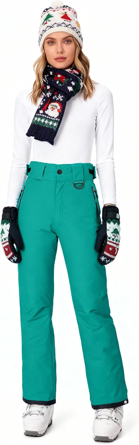 Wantdo Women’s Mountain Insulated Snow Waterproof Ski Pants Winter Outdoor Cargo Pants