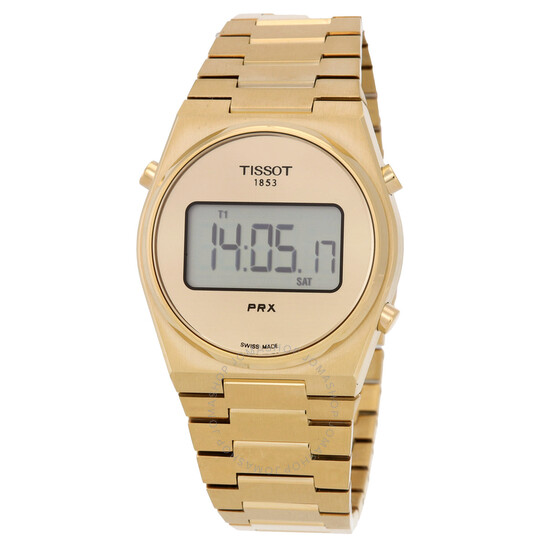 PRX Digital Quartz Gold Dial Men's Watch