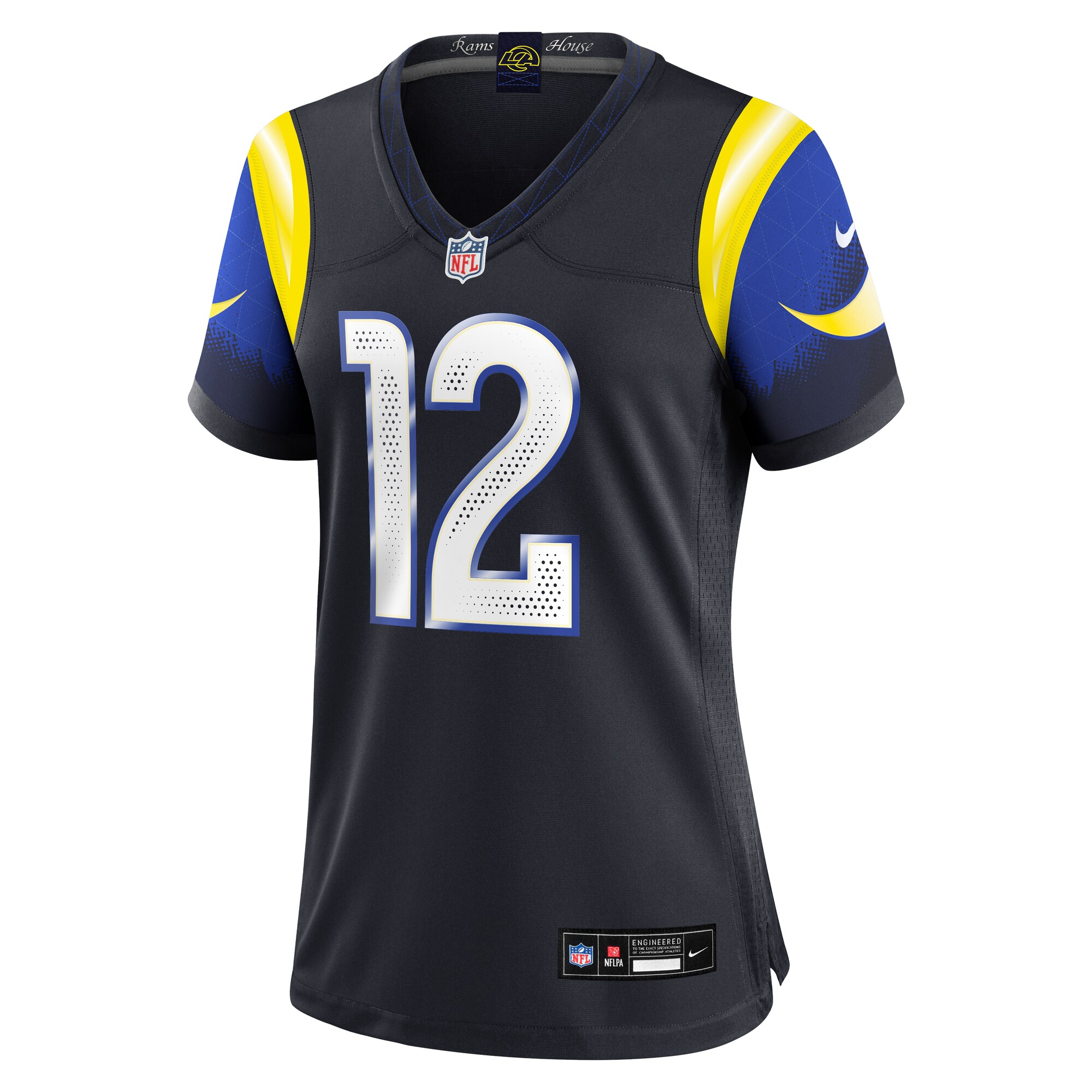 Puka Nacua Los Angeles Rams Nike Women’s 2025 Rivalries Collection Game Jersey – Midnight Blue