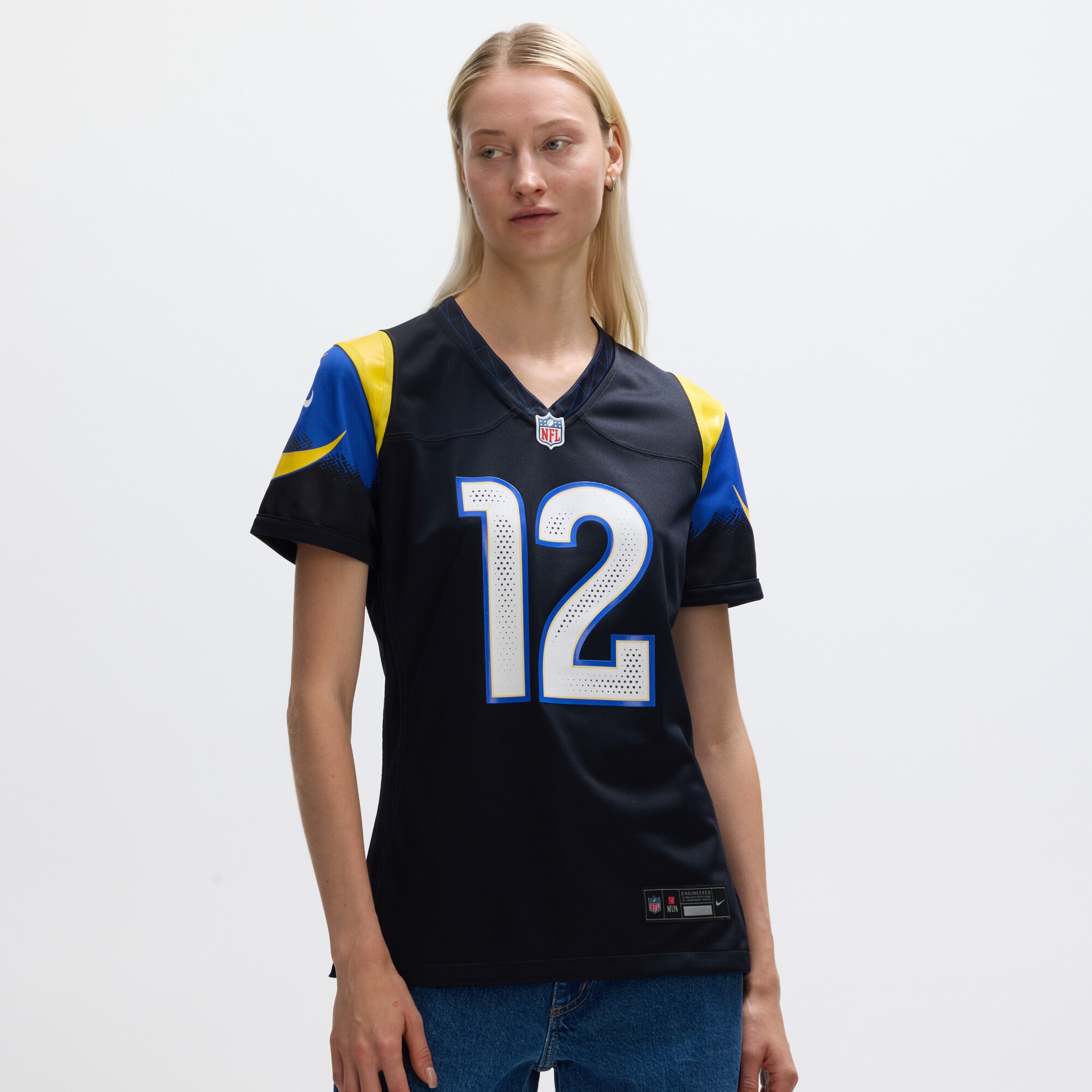 Puka Nacua Los Angeles Rams Nike Women’s 2025 Rivalries Collection Game Jersey – Midnight Blue