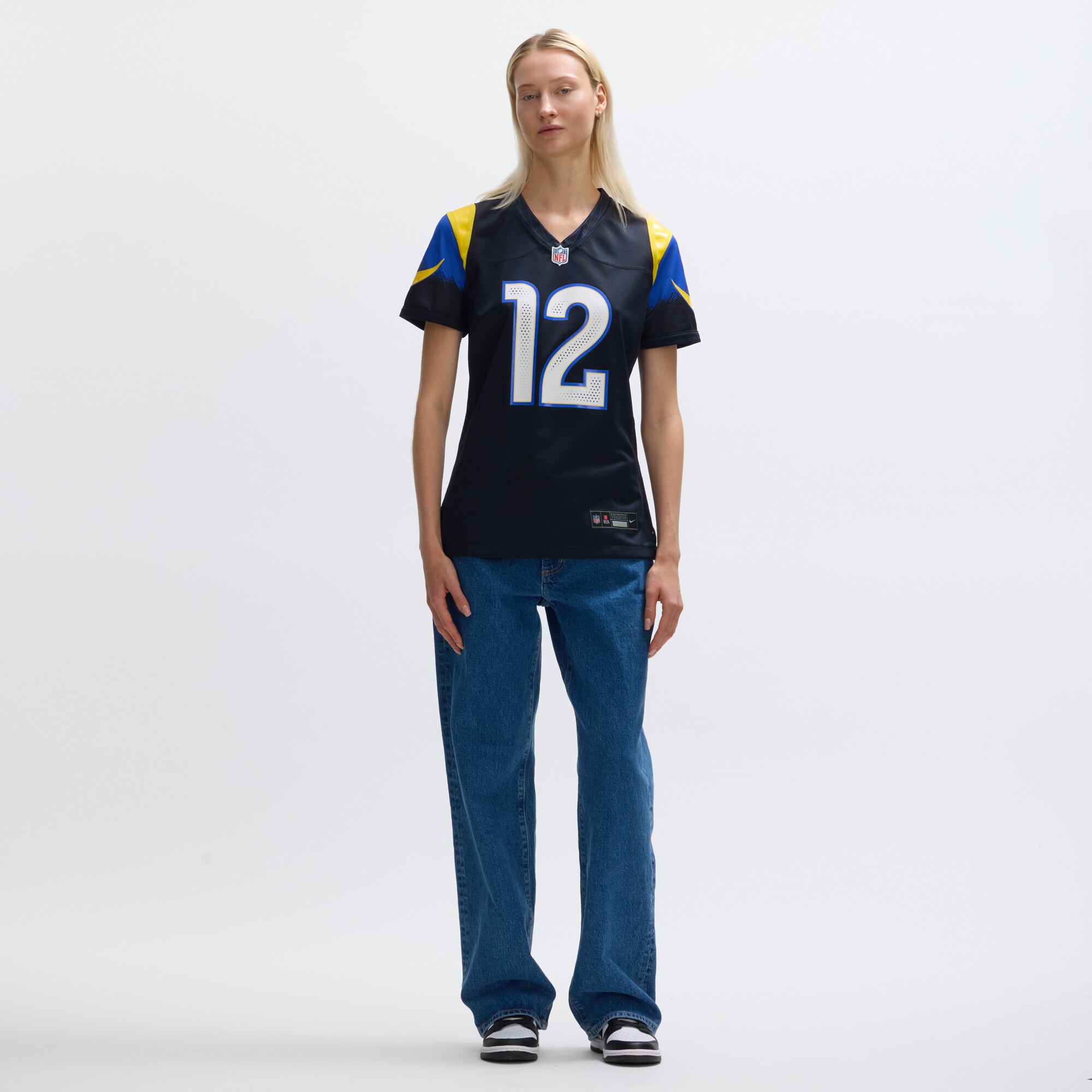 Puka Nacua Los Angeles Rams Nike Women’s 2025 Rivalries Collection Game Jersey – Midnight Blue