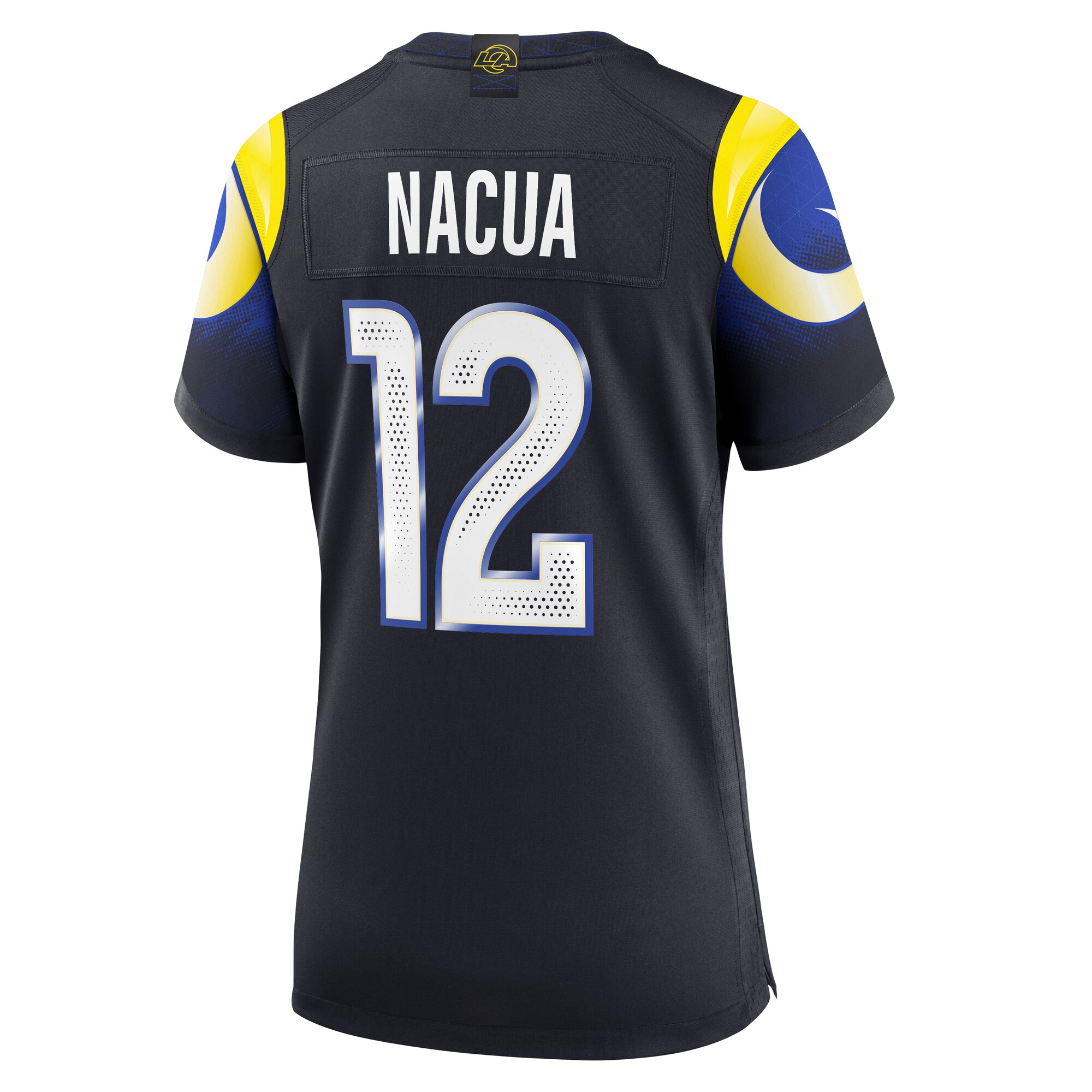 Puka Nacua Los Angeles Rams Nike Women’s 2025 Rivalries Collection Game Jersey – Midnight Blue