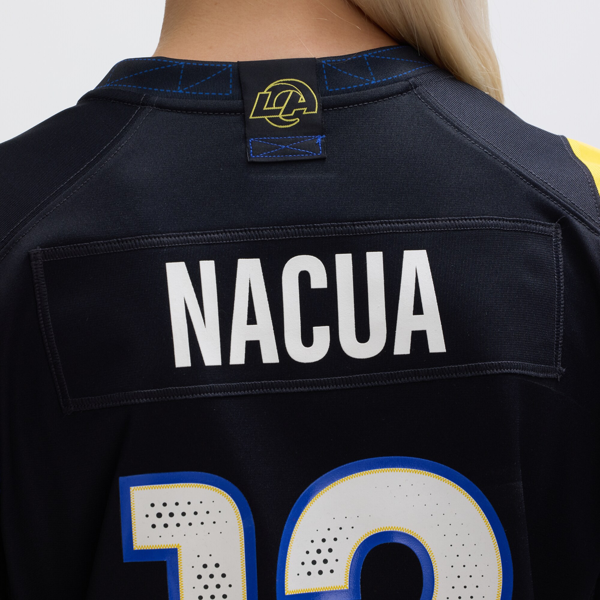 Puka Nacua Los Angeles Rams Nike Women’s 2025 Rivalries Collection Game Jersey – Midnight Blue