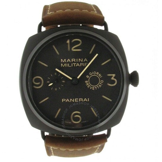 Radiomir Composite Marina Militaire Brown Dial Leather Men's Watch