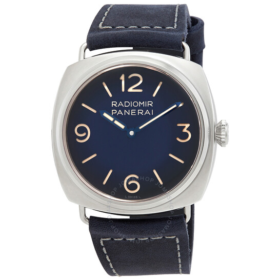 Radiomir Tre Giorni Hand Wind Blue Dial Men's Watch