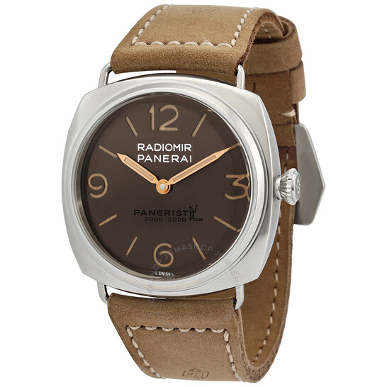 Radiomir Venti Hand Wind Brown Dial Men's Watch