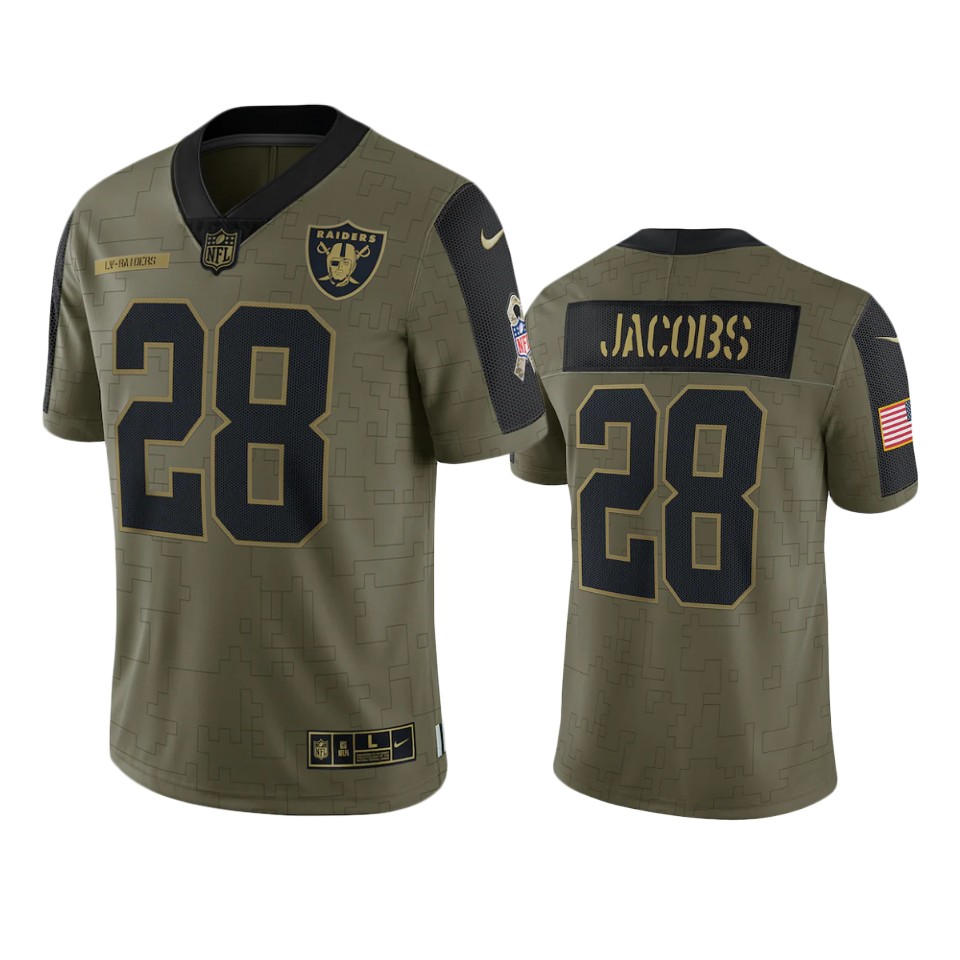 to Jacobs Raiders Salute Service Jersey