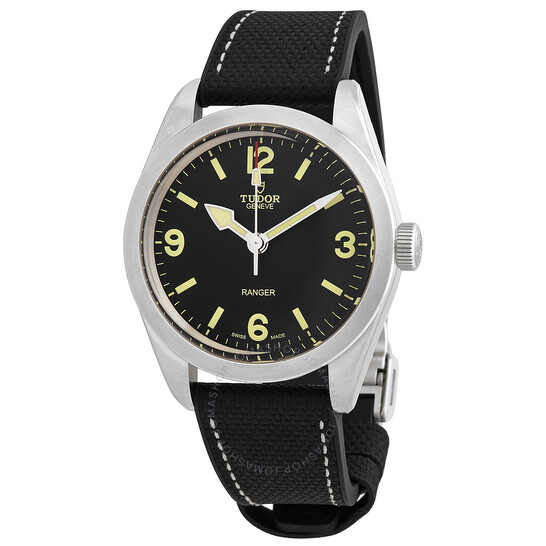 Ranger Automatic Black Dial Men's Rubber and Leather Watch