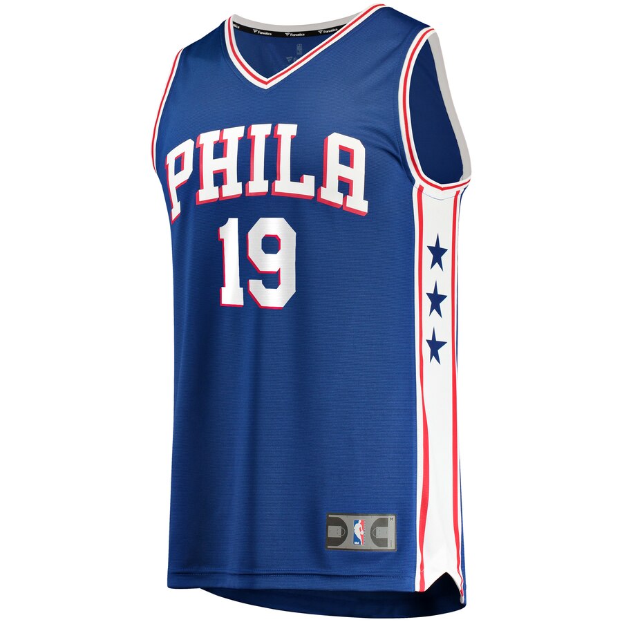 Raul Neto Philadelphia 76ers Fanatics Branded Fast Break Replica Jersey Royal - Icon Edition