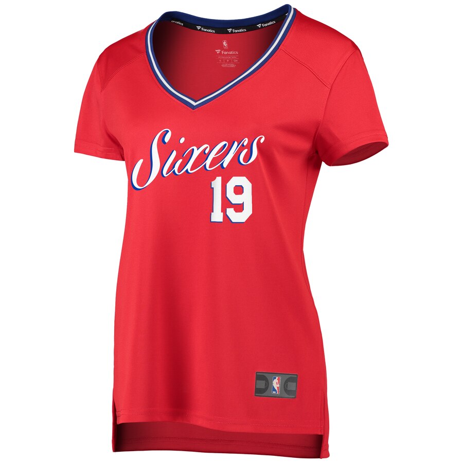 Raul Neto Philadelphia 76ers Fanatics Branded Women's Fast Break Replica Jersey Red - Statement Edition