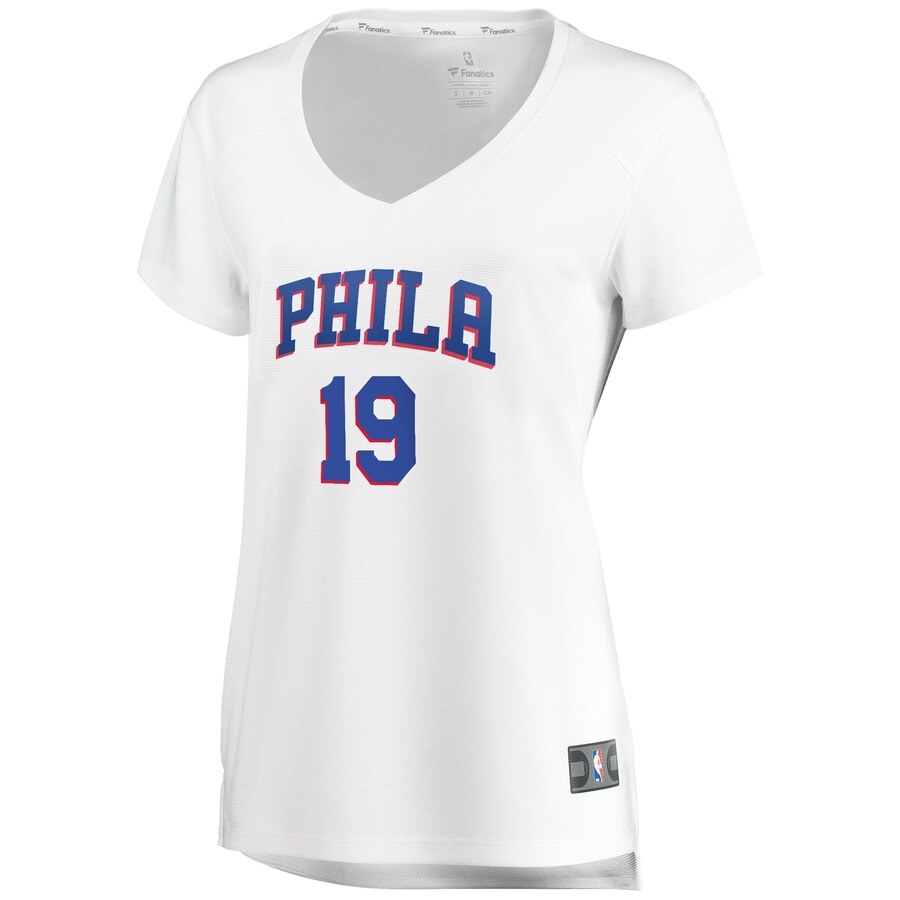 Raul Neto Philadelphia 76ers Fanatics Branded Women's Fast Break Replica Jersey White - Association Edition