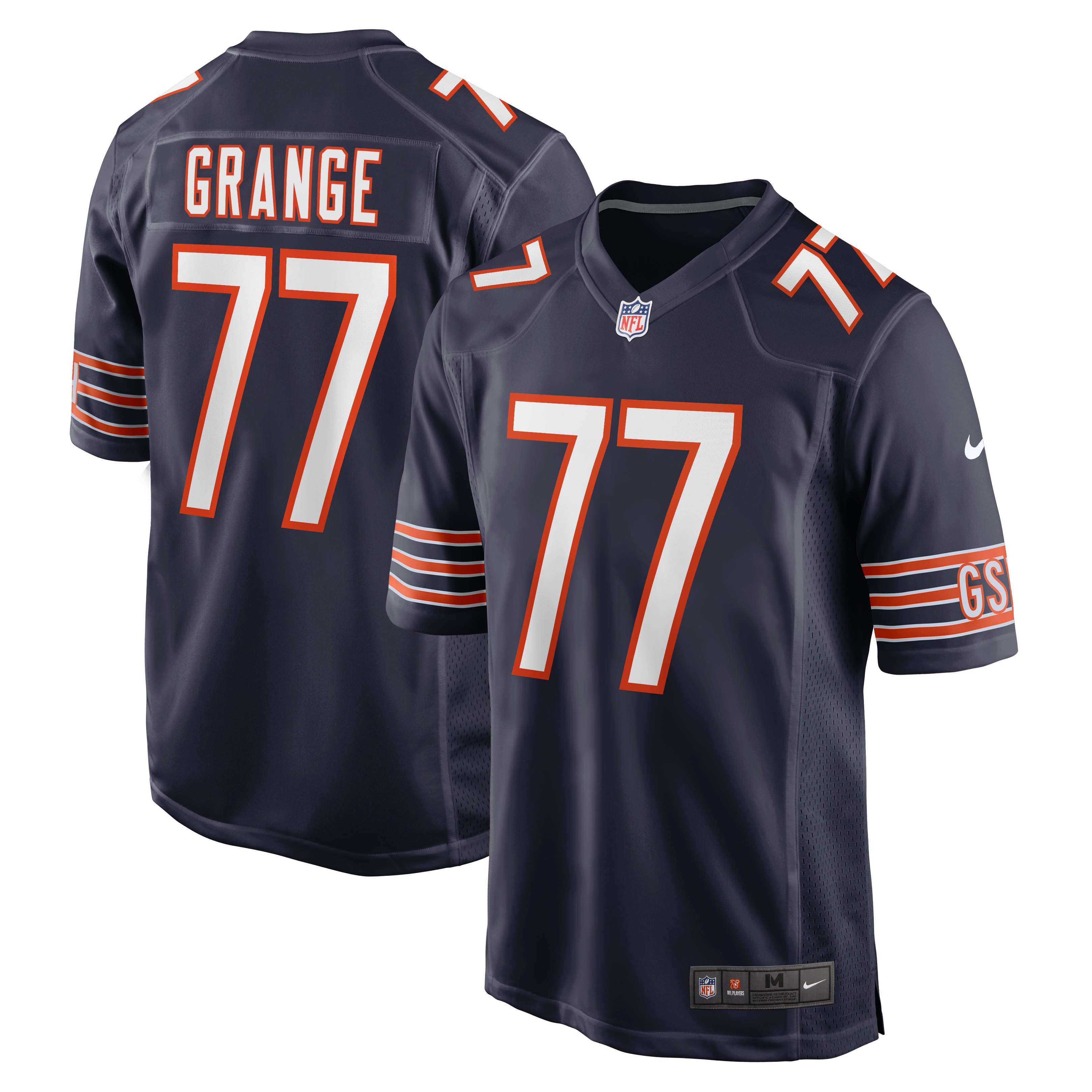 Red Grange Chicago Bears Nike Retired Player Jersey – Navy