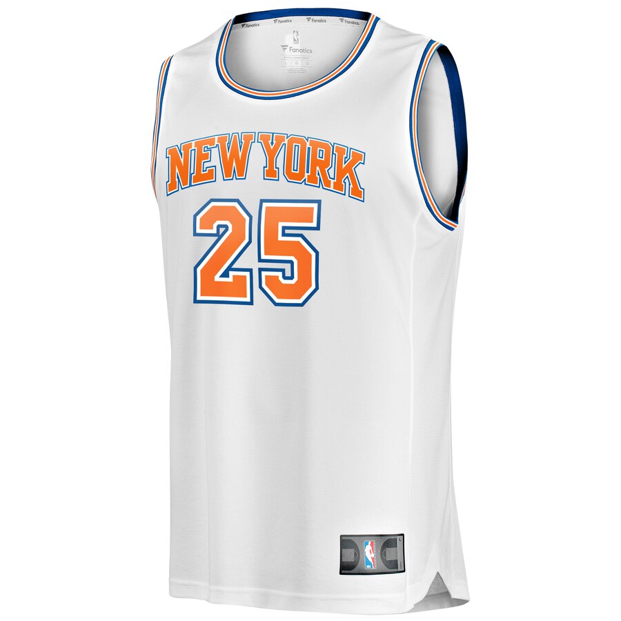 Reggie Bullock New York Knicks Fanatics Branded Fast Break Player Replica Jersey - Statement Edition - White