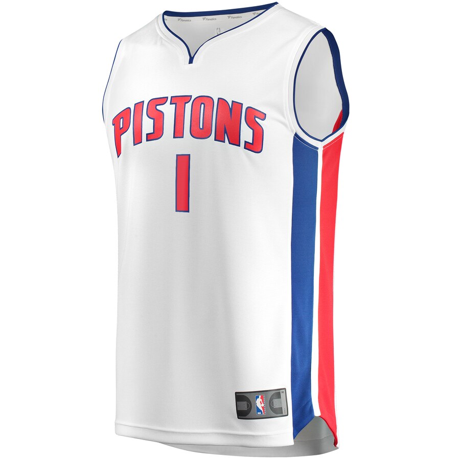 Reggie Jackson Detroit Pistons Fanatics Branded Youth Fast Break Replica Player Jersey - Association Edition - White