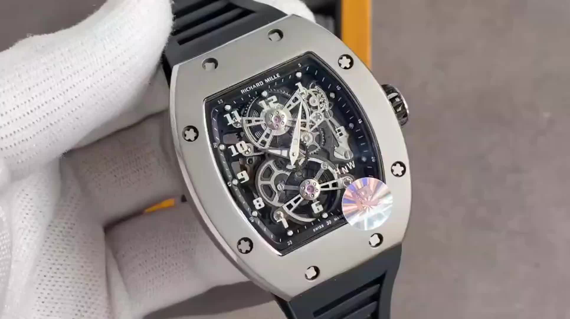 Richard Mille Skeleton - Titanium Case, Blue Strap - Image 2