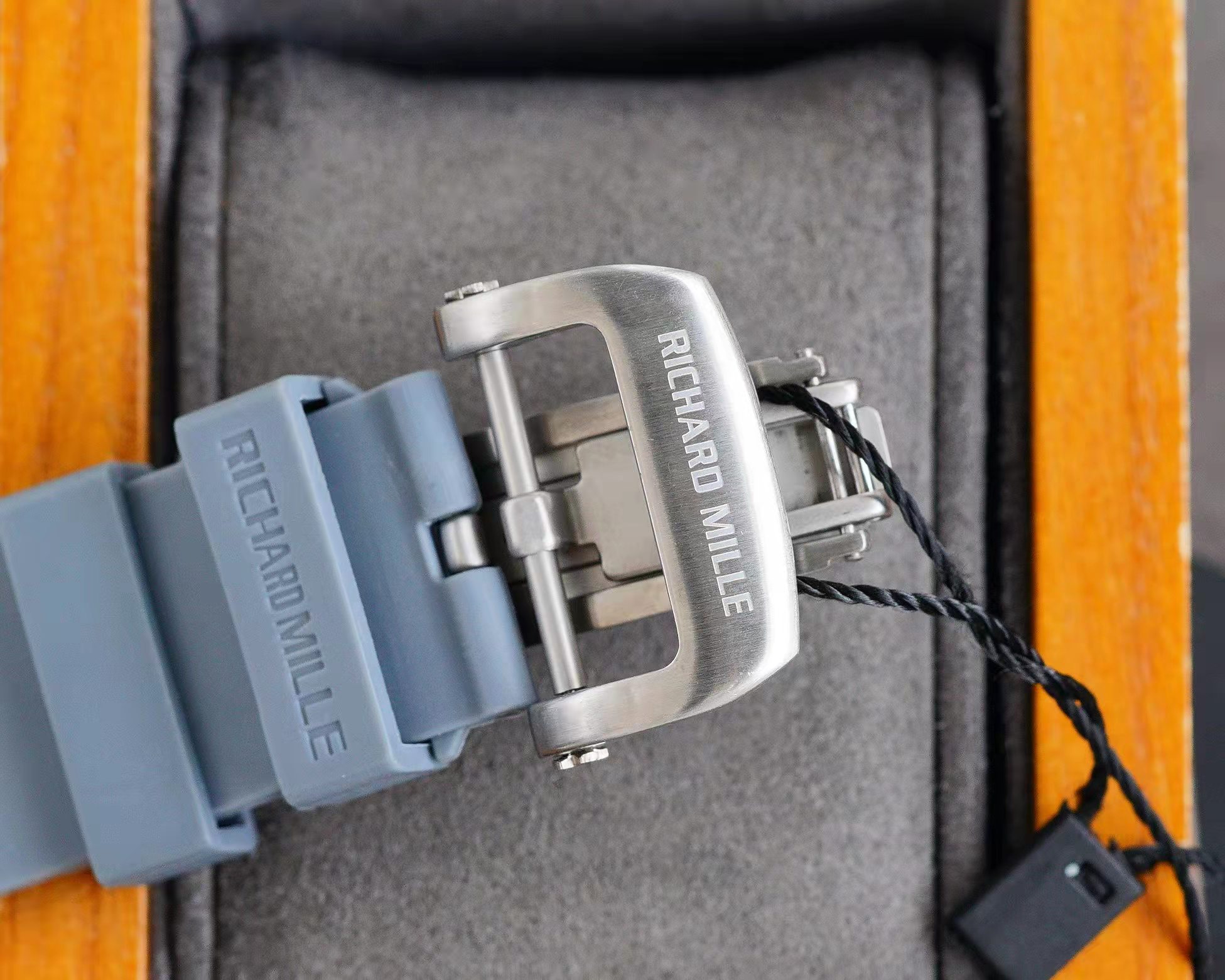 Richard Mille Skeleton - Titanium Case, Blue Strap - Image 3